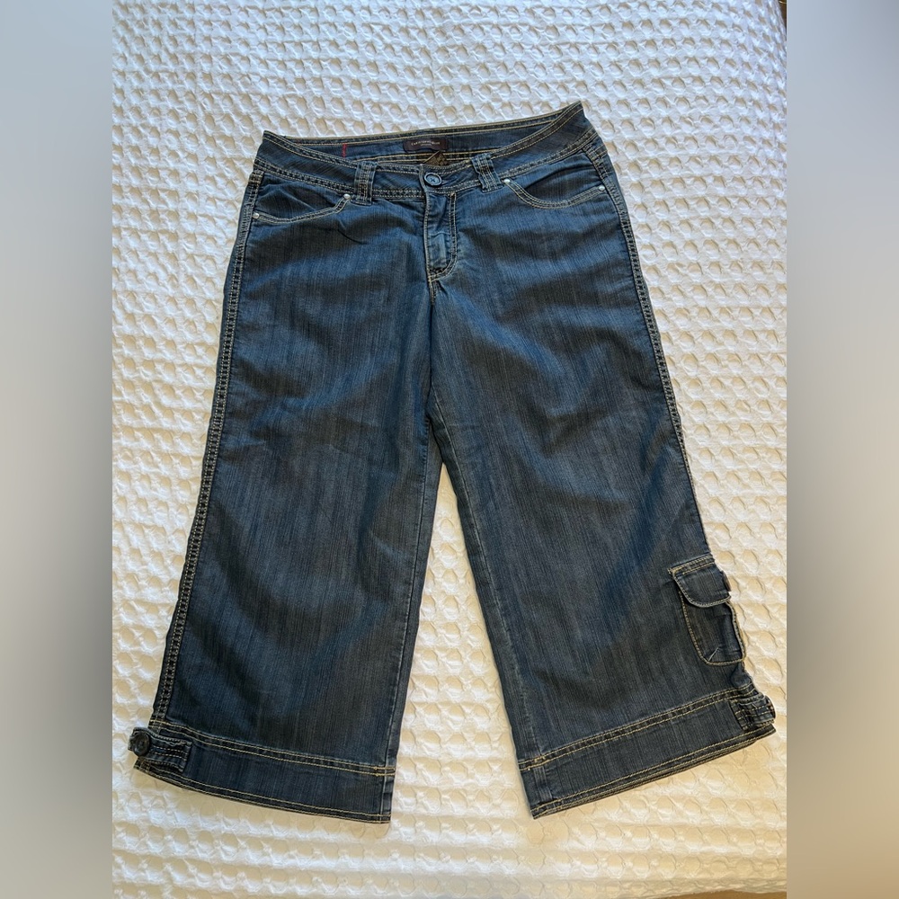 Christopher Blue Capri Stretch Cargo Jeans